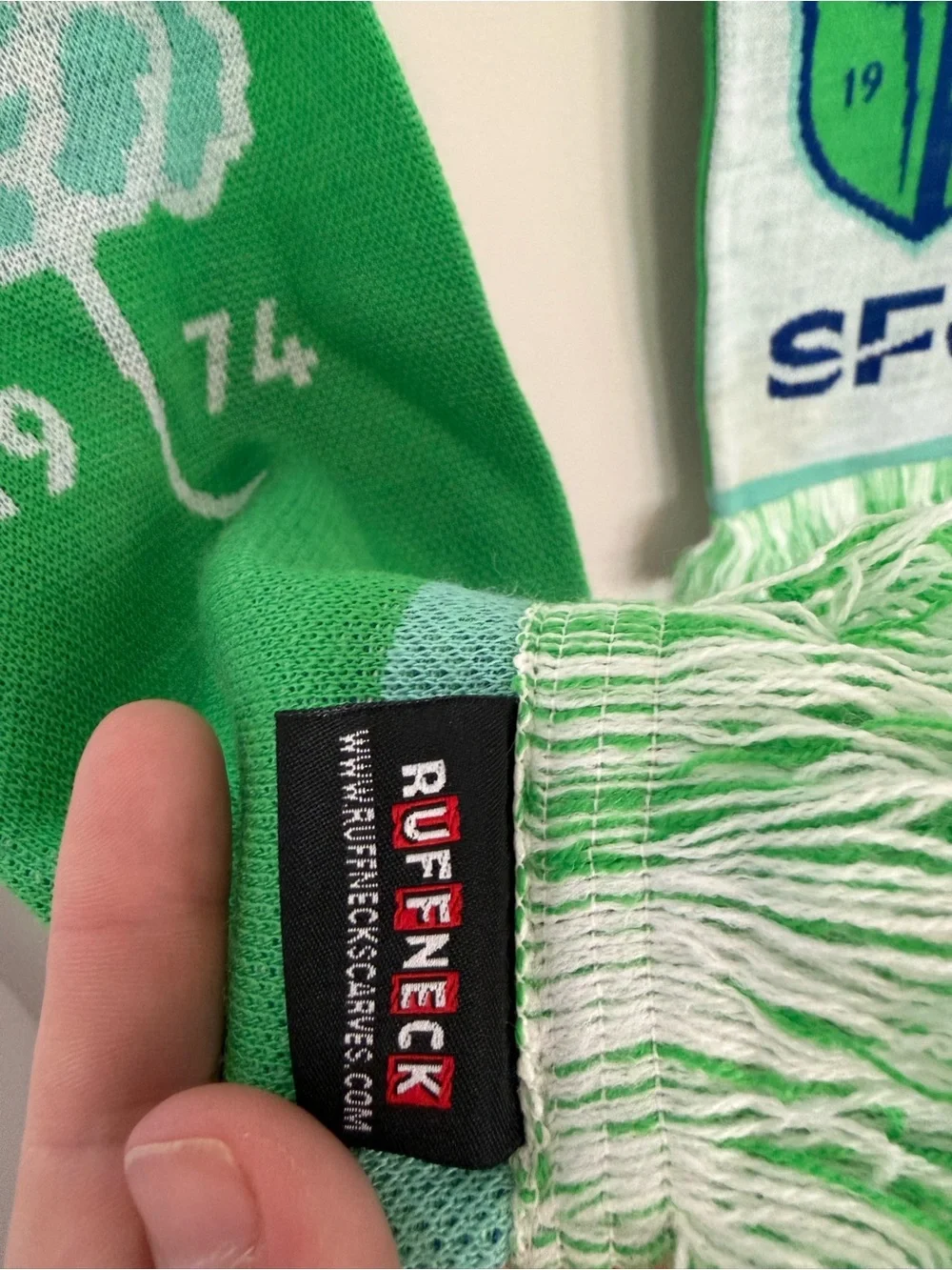 Seattle Soccer Sounders  Scarf - Green & Light Gray RUFFNECK